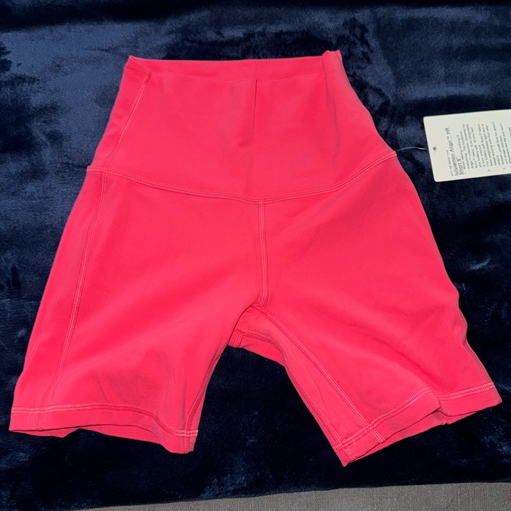Hot Pink Lululemon Align HR Short 6”